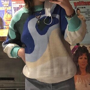 Pink Ripple knit sweater